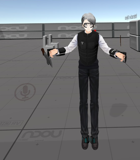 Профиль игрока в VRChat с отрисованным жилетом